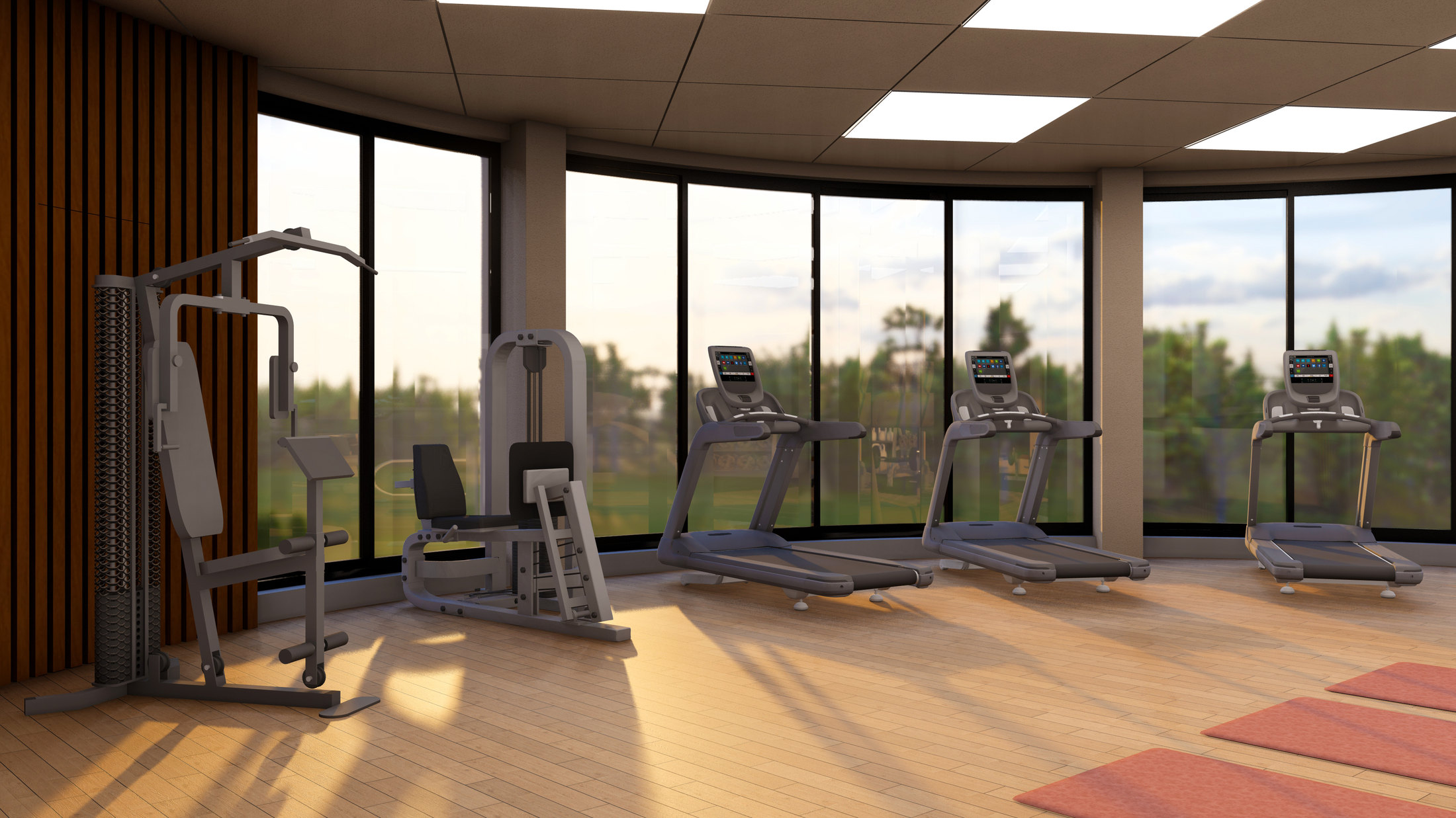Gym, POF Guest House Wah Cantt